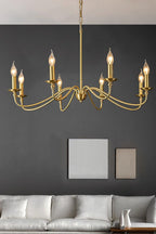 Timeless Gold Candle Chandelier