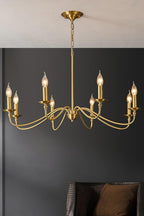Timeless Gold Candle Chandelier