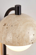 Travertine Arc Wall Light
