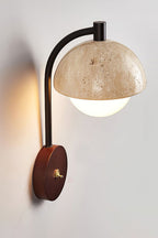 Travertine Arc Wall Light