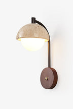 Travertine Arc Wall Light