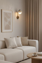 Travertine Arc Wall Light