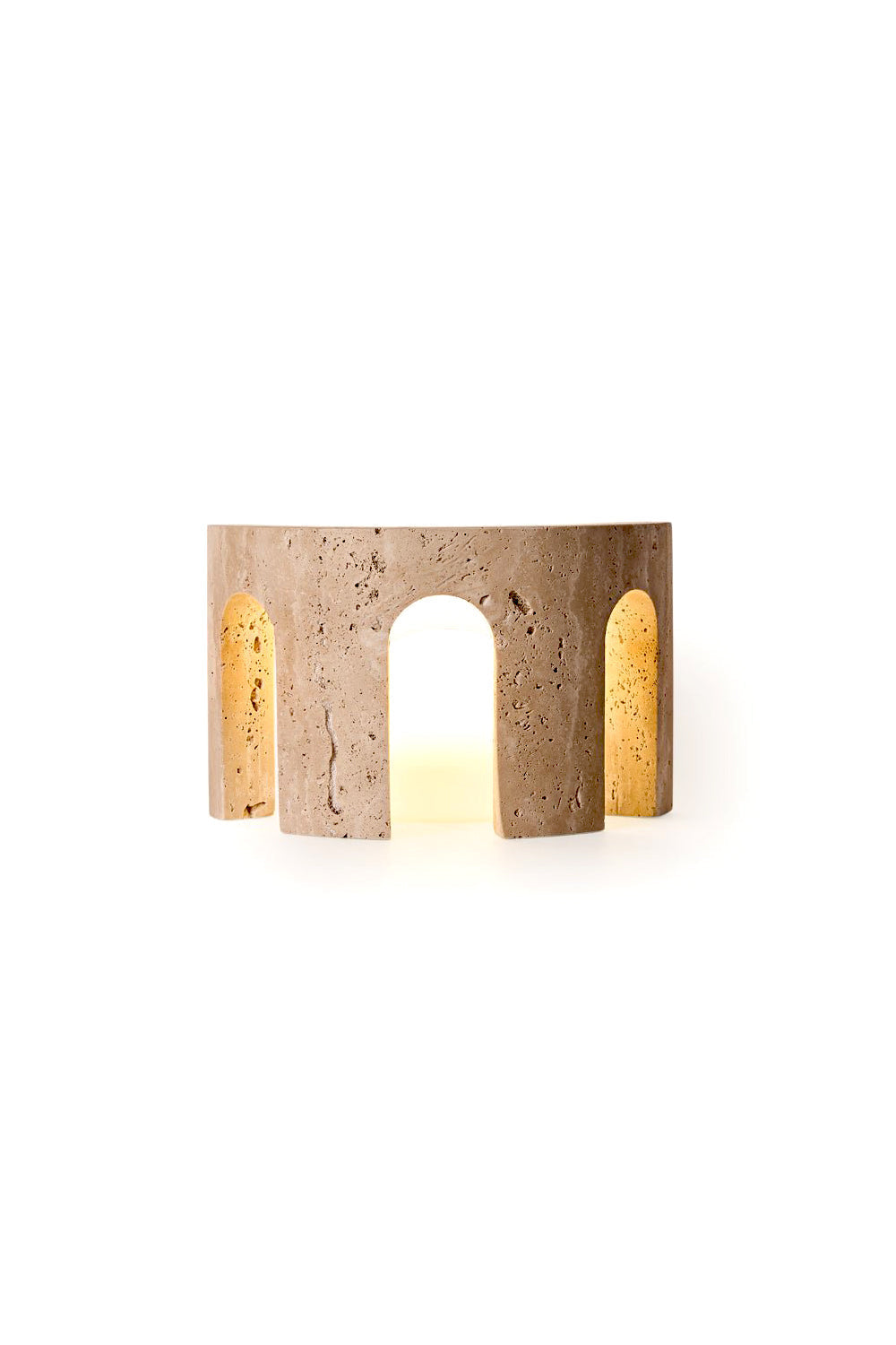 Travertine Arch Table Lamp