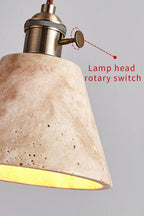 Travertine Aurora Pendant Light
