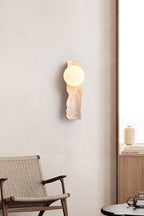 Travertine Block Wall Sconce