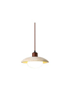 Travertine Disc Pendant Light