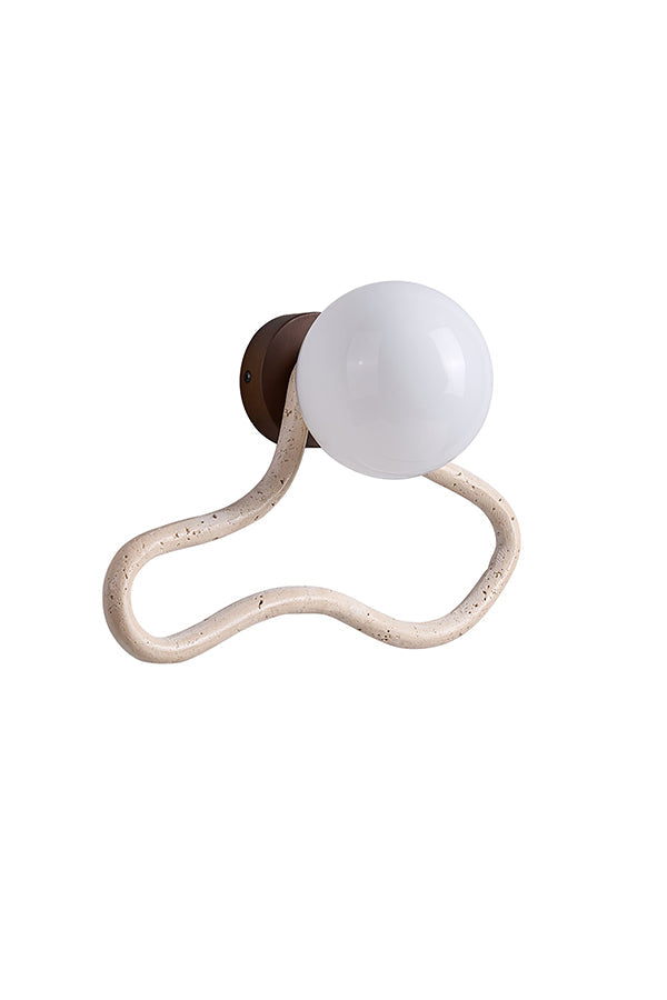 Travertine Flow Wall Sconce