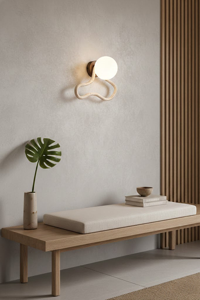 Travertine Flow Wall Sconce