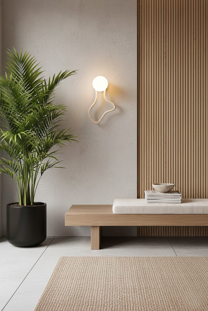 Travertine Flow Wall Sconce