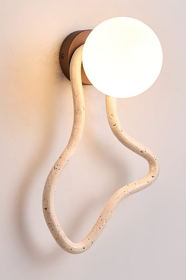 Travertine Flow Wall Sconce