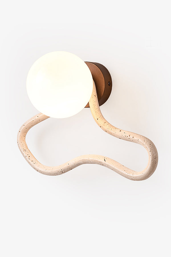 Travertine Flow Wall Sconce