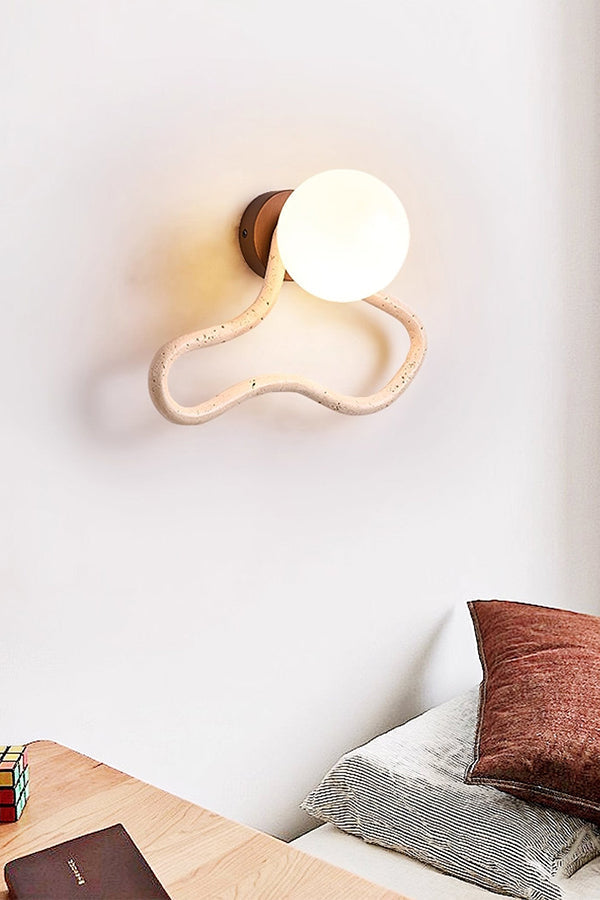 Travertine Flow Wall Sconce