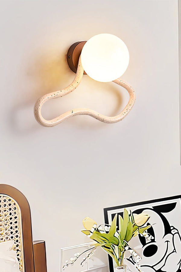 Travertine Flow Wall Sconce