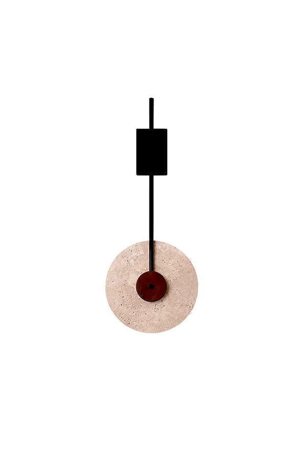 Travertine Halo Wall Sconce