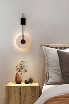 Travertine Halo Wall Sconce