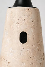 Travertine Obelisk Table Lamp