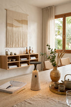 Travertine Obelisk Table Lamp