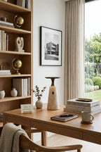 Travertine Obelisk Table Lamp