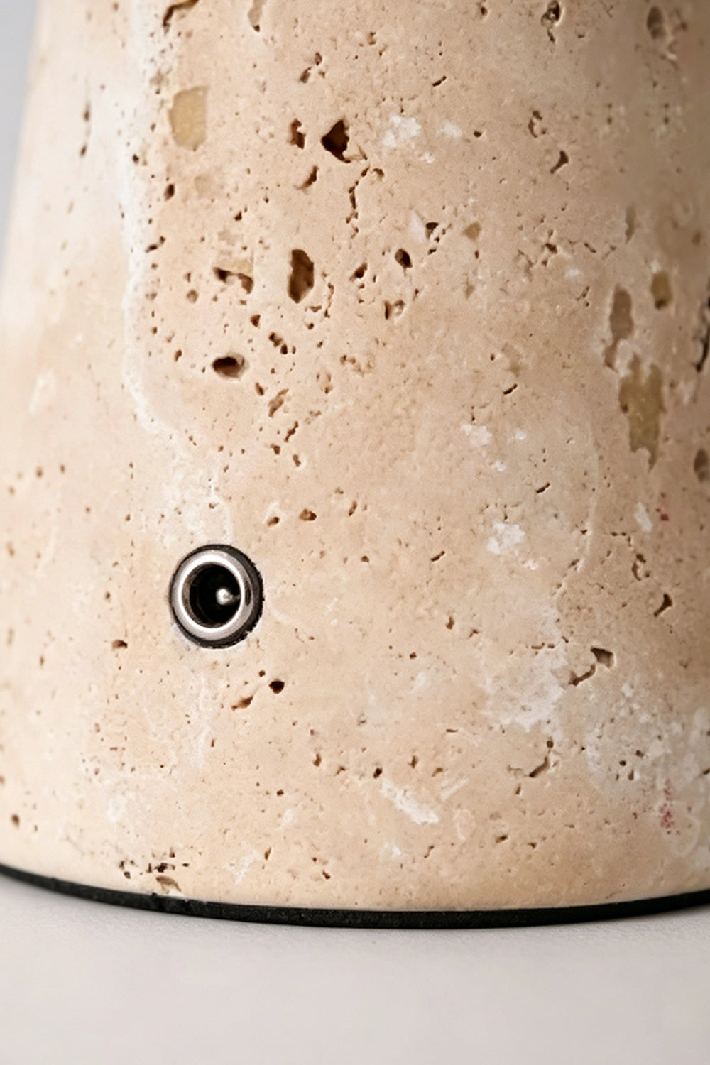 Travertine Obelisk Table Lamp