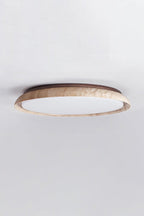 Travertine Round Flush Mount Ceiling Light