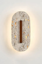 Travertine Slab Wall Sconce