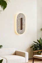 Travertine Slab Wall Sconce