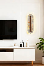 Travertine Slab Wall Sconce