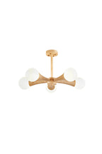 Travertine Tree-Arm Chandelier