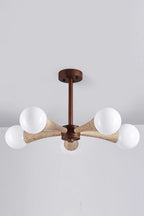 Travertine Tree-Arm Chandelier