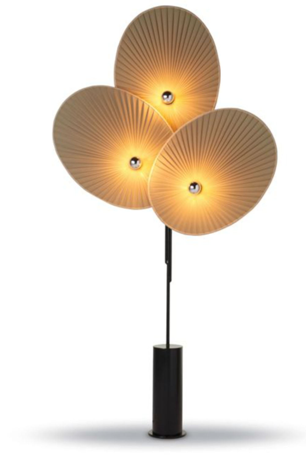 Triple Floral Floor Lamp