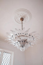 Two-Tier Art Palmette Chandelier