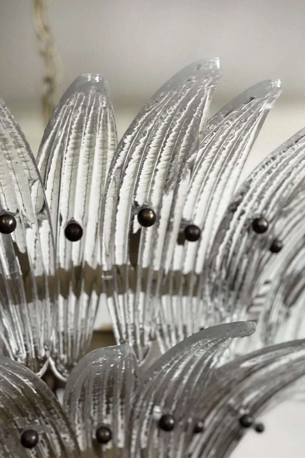Two-Tier Art Palmette Chandelier