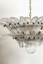 Two-Tier Art Palmette Chandelier