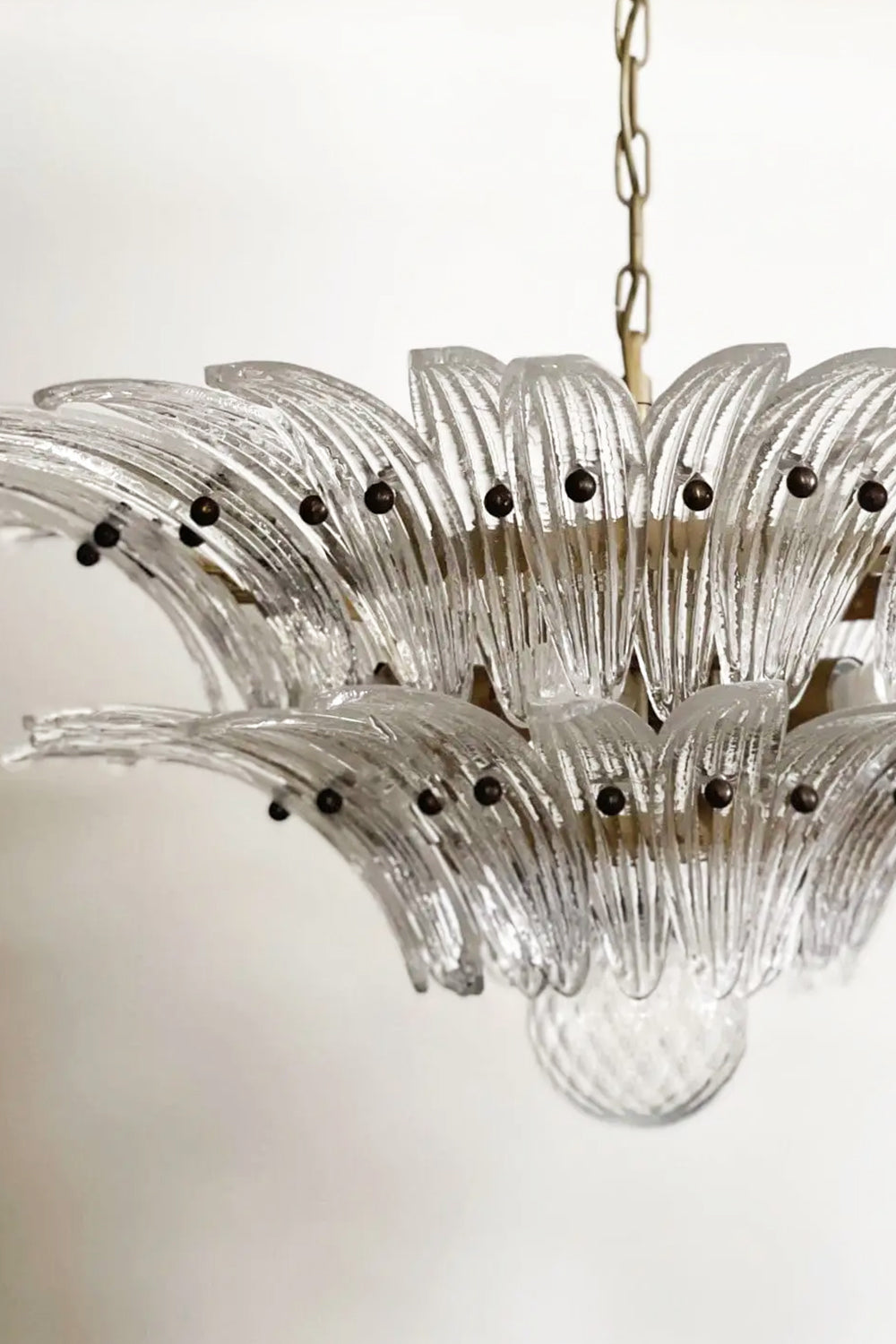 Two-Tier Art Palmette Chandelier