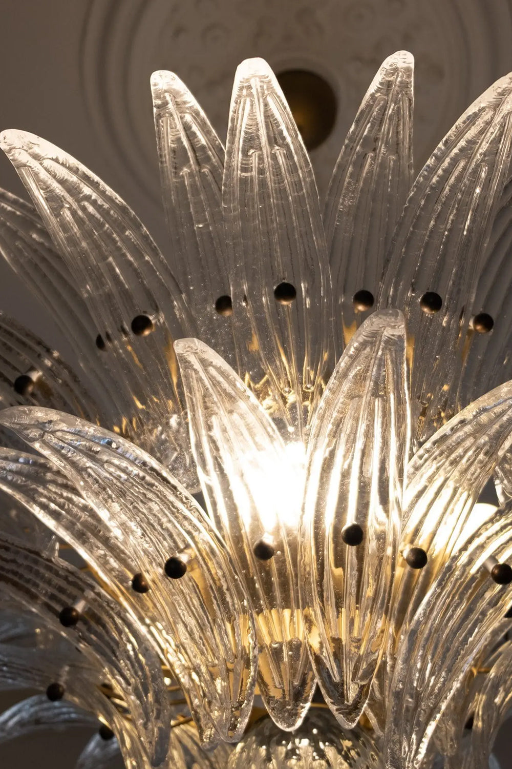 Two-Tier Art Palmette Chandelier
