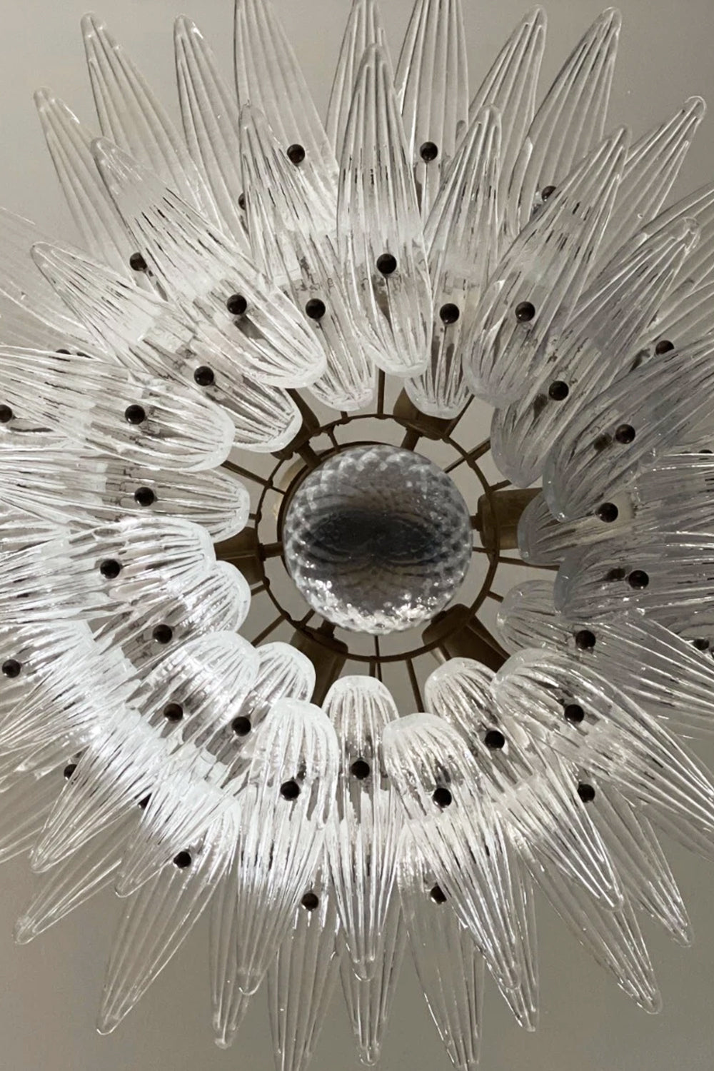 Two-Tier Art Palmette Chandelier