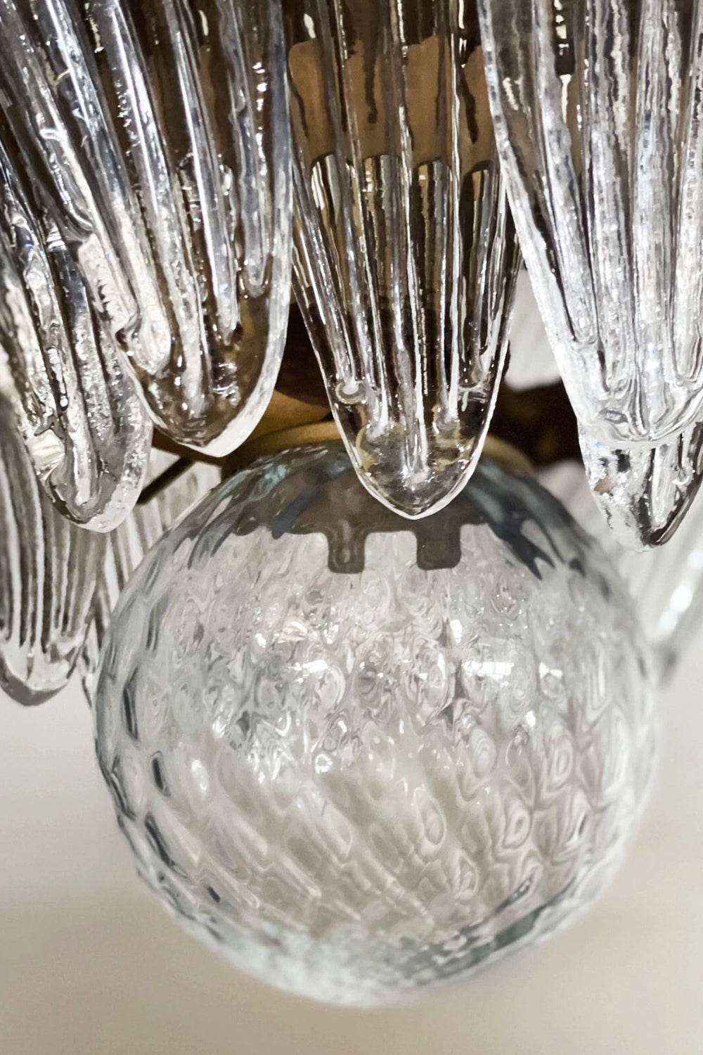 Two-Tier Art Palmette Chandelier