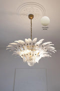 Two-Tier Art Palmette Chandelier