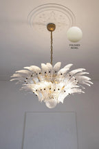 Two-Tier Art Palmette Chandelier