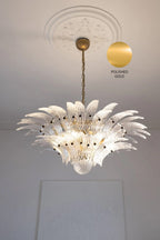 Two-Tier Art Palmette Chandelier