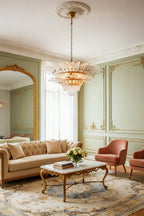 Two-Tier Art Palmette Chandelier