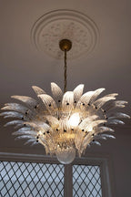 Two-Tier Art Palmette Chandelier
