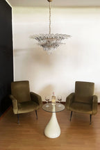 Two-Tier Art Palmette Chandelier