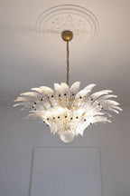 Two-Tier Art Palmette Chandelier