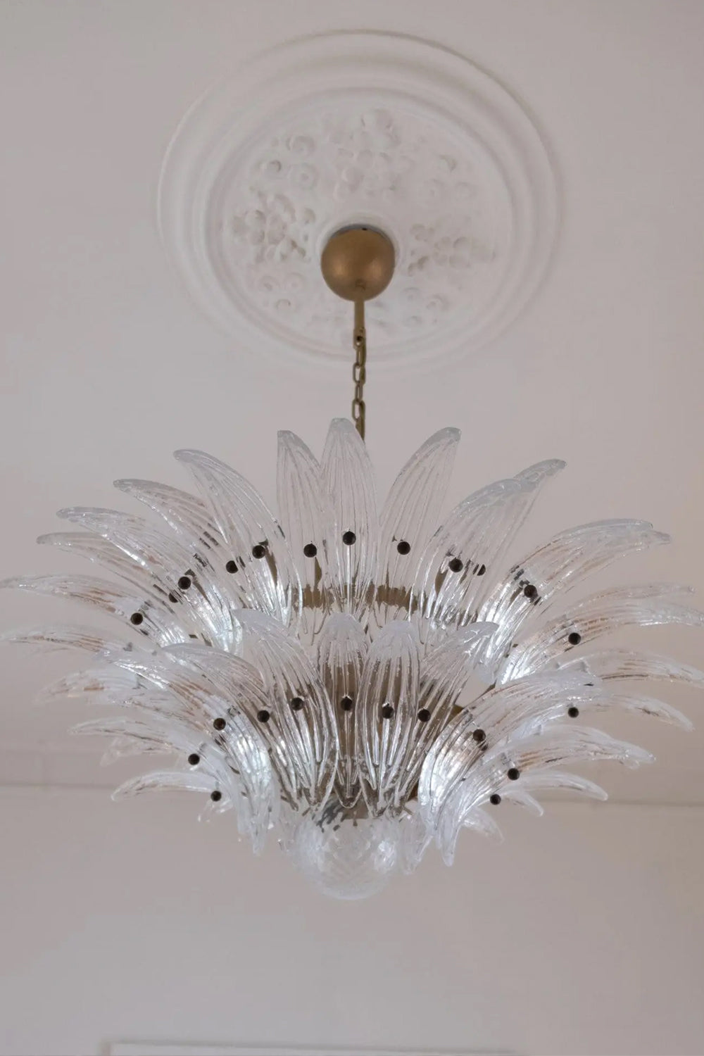 Two-Tier Art Palmette Chandelier