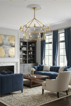 Two-Tiered Ring Chandelier