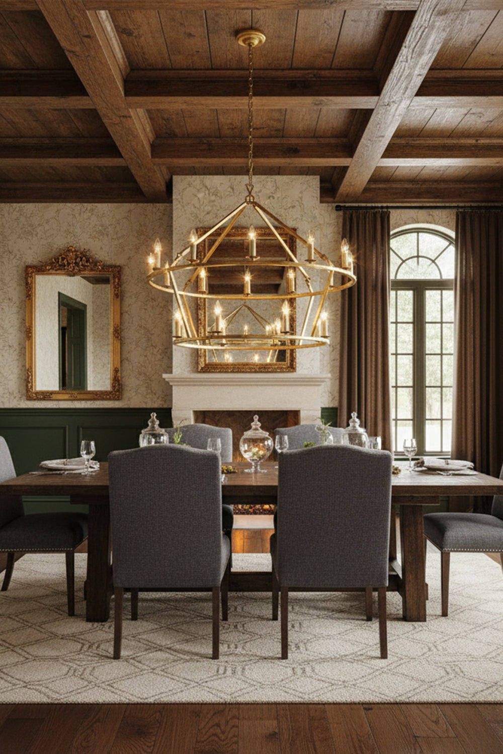 Two-Tiered Ring Chandelier