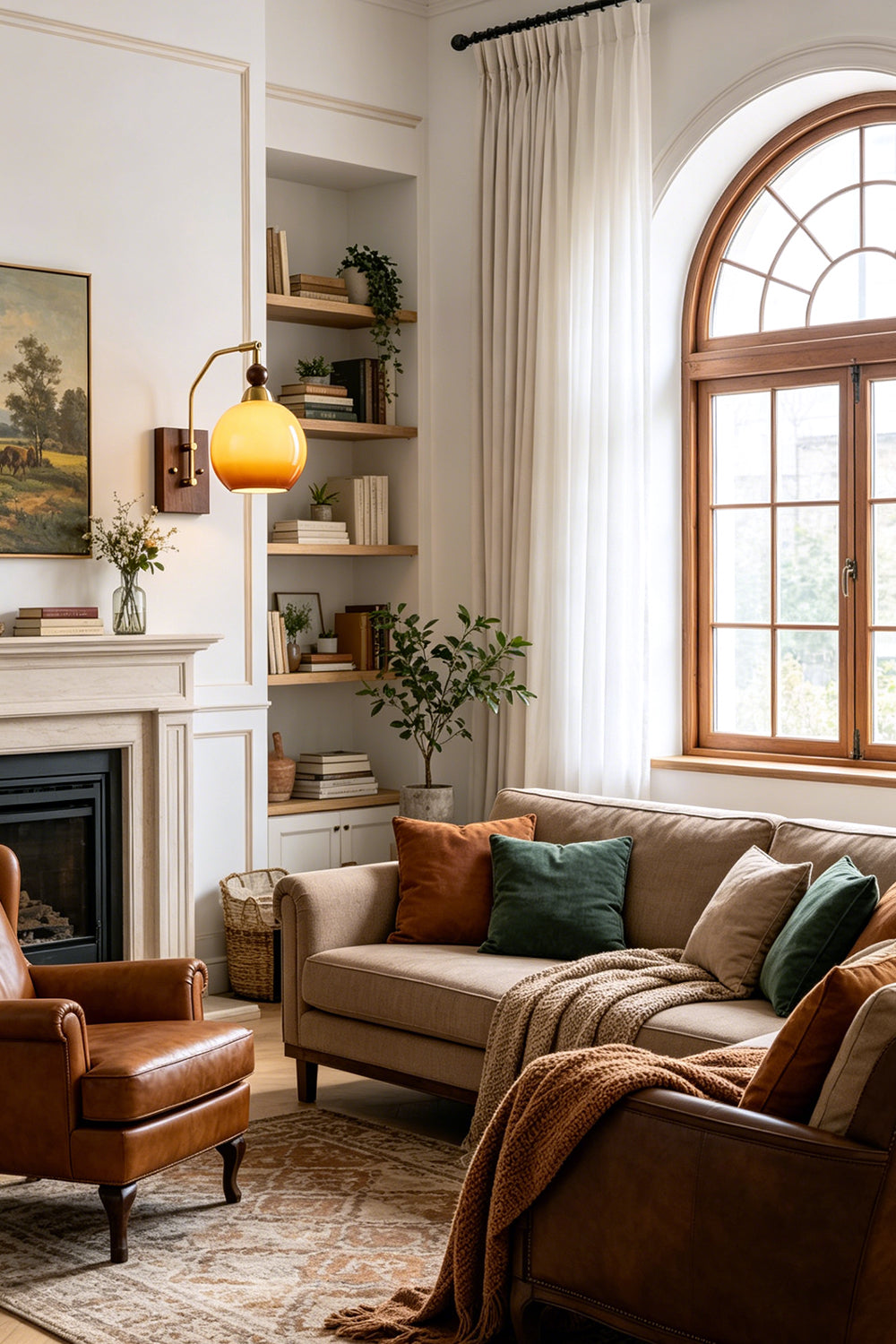 Vesper Caramel Gradient Wall Lamp