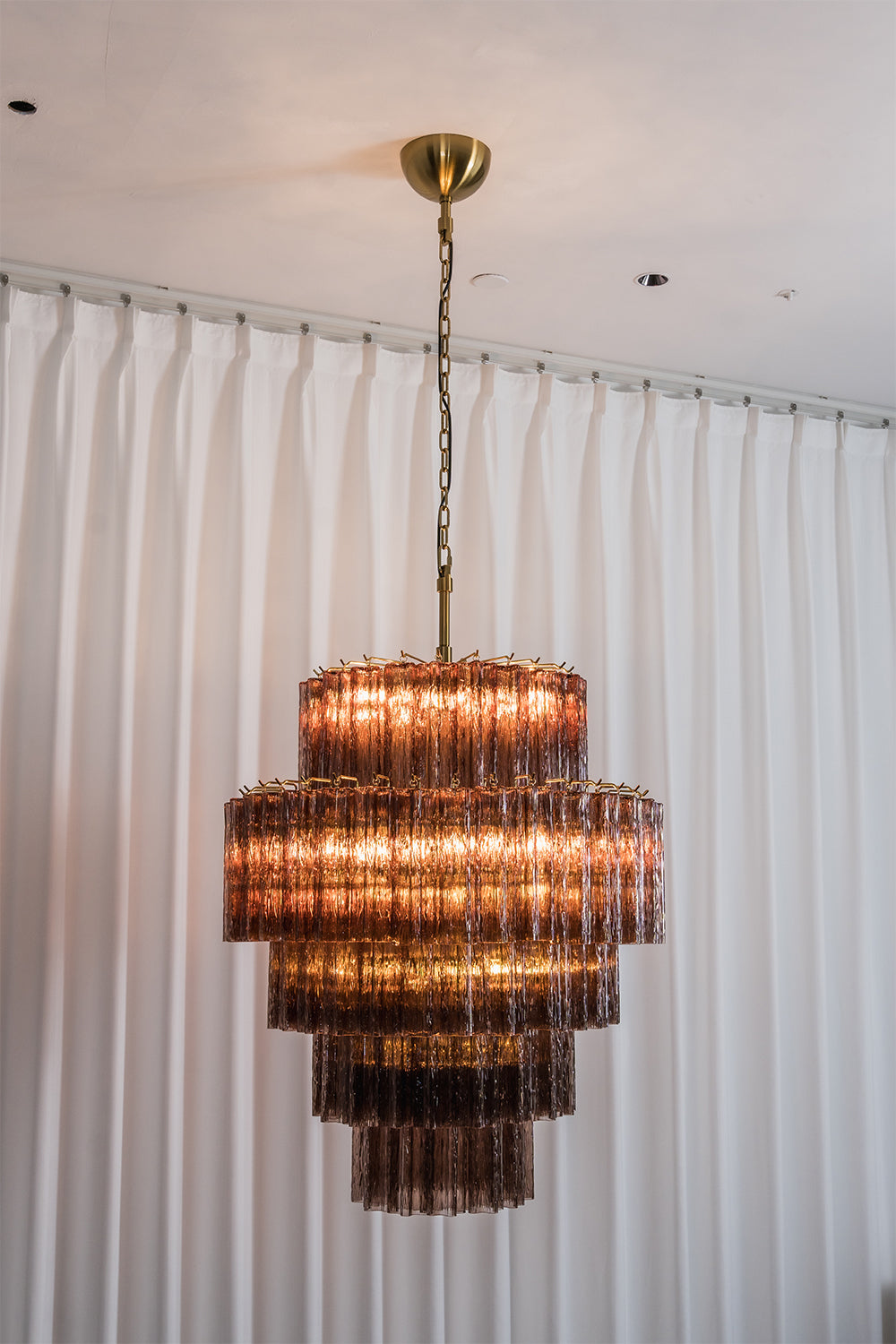 Vespera Glass Tiered Chandelier