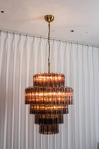 Vespera Glass Tiered Chandelier
